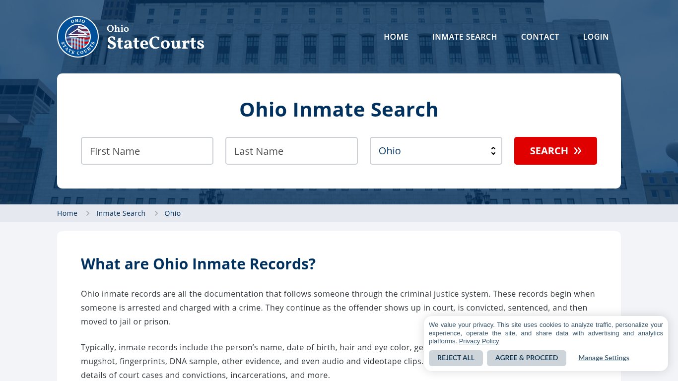 Ohio Inmate Search, Prison and Jail Information - StateCourts
