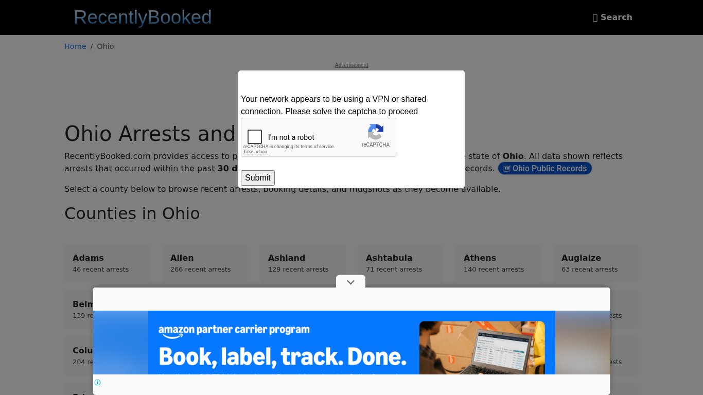 Recent bookings, Arrests, Mugshots in Ohio - Recently Booked